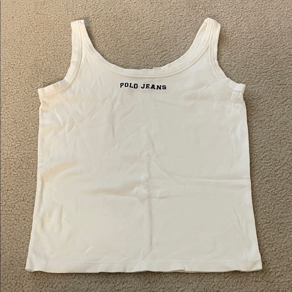 Vintage Polo Jeans Ribbed Tank, Size XL